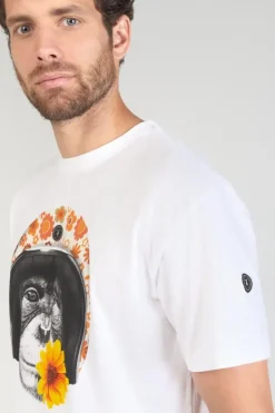 Le Temps des Cerises T-Shirt Andler Blanc Imprime White Discount