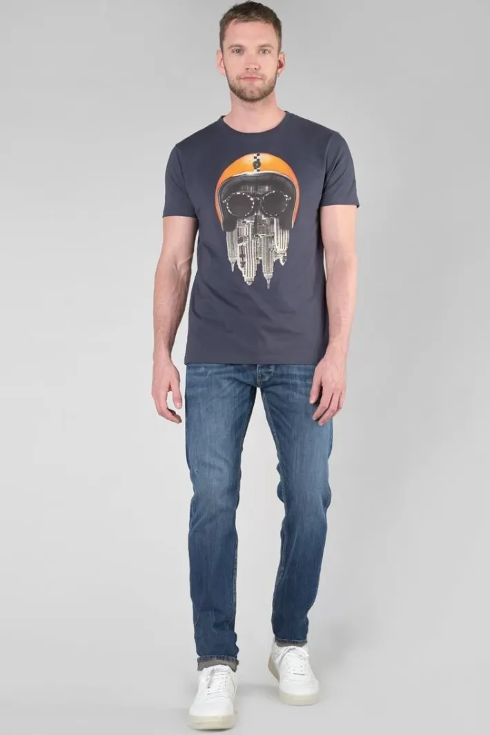 Le Temps des Cerises T-Shirt Backi Bleu Nuit Imprime Galaxy Outlet