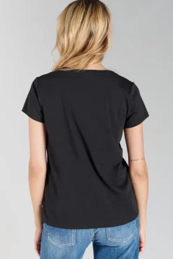 Le Temps des Cerises T-Shirt Carole Noir Imprime Black Store