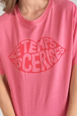 Le Temps des Cerises T-Shirt Cassio Rose Delave Berry Fashion