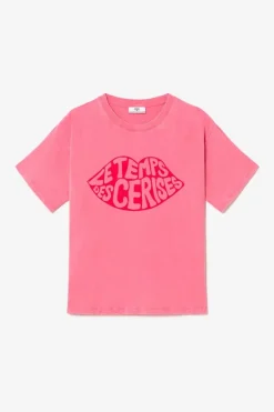 Le Temps des Cerises T-Shirt Cassio Rose Delave Berry Fashion