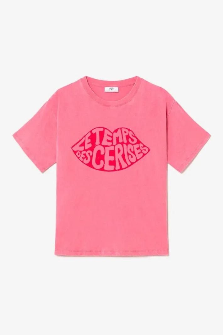 Le Temps des Cerises T-Shirt Cassio Rose Delave Berry Fashion