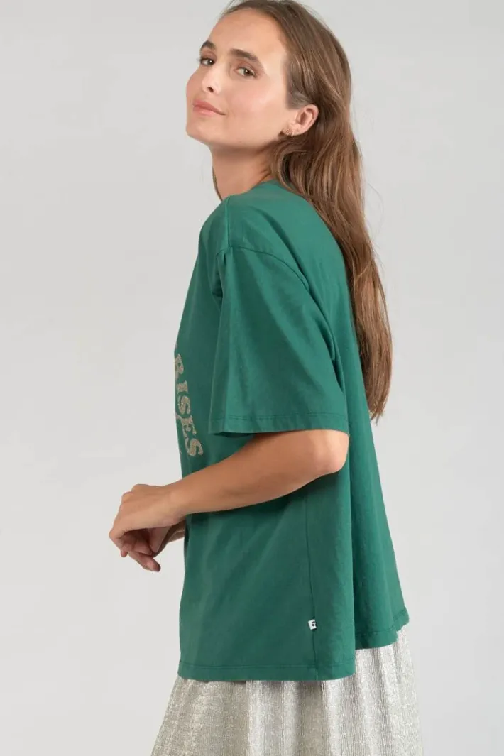 Le Temps des Cerises T-Shirt Cassio Vert Sapin Forest Fashion