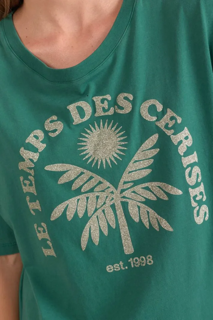 Le Temps des Cerises T-Shirt Cassio Vert Sapin Forest Fashion