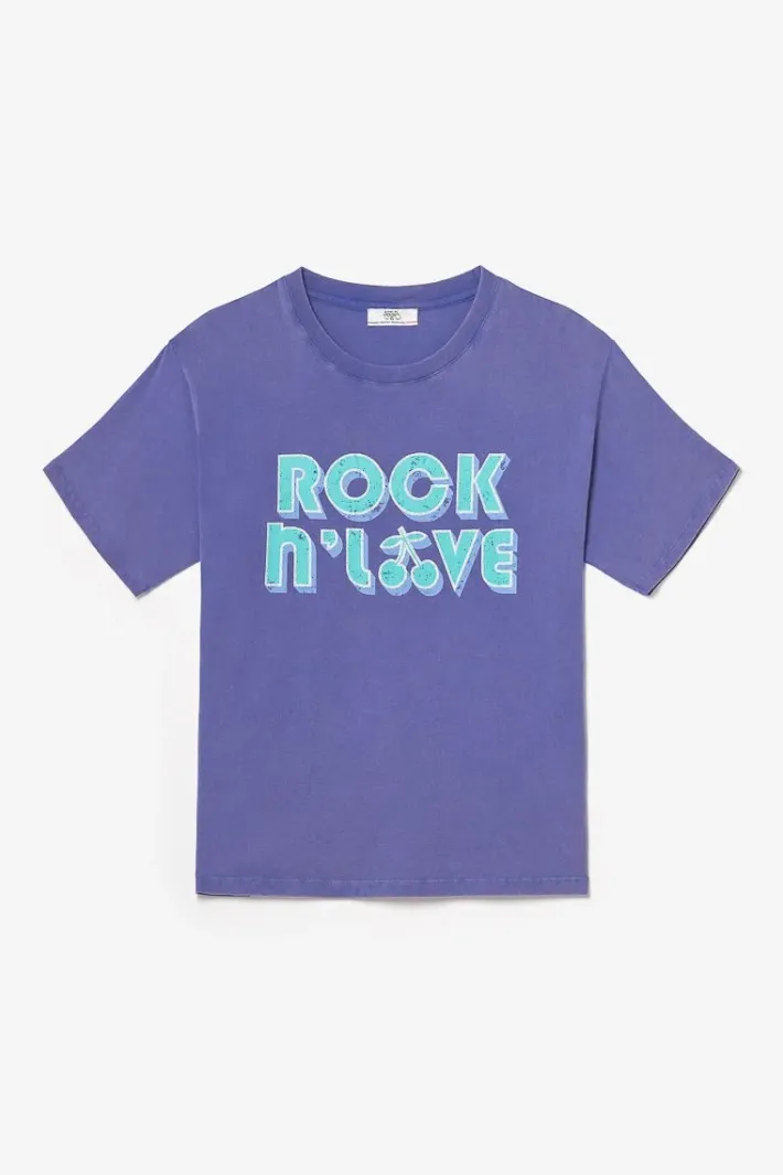 Le Temps des Cerises T-Shirt Cassio Violet Aqua Fashion