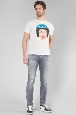 Le Temps des Cerises T-Shirt Cram Blanc Imprime White Outlet