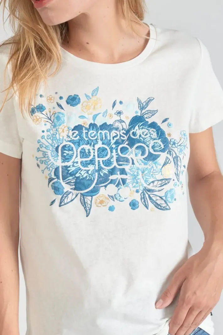 Le Temps des Cerises T-Shirt Frankie Creme Imprime Ice Cream Sale