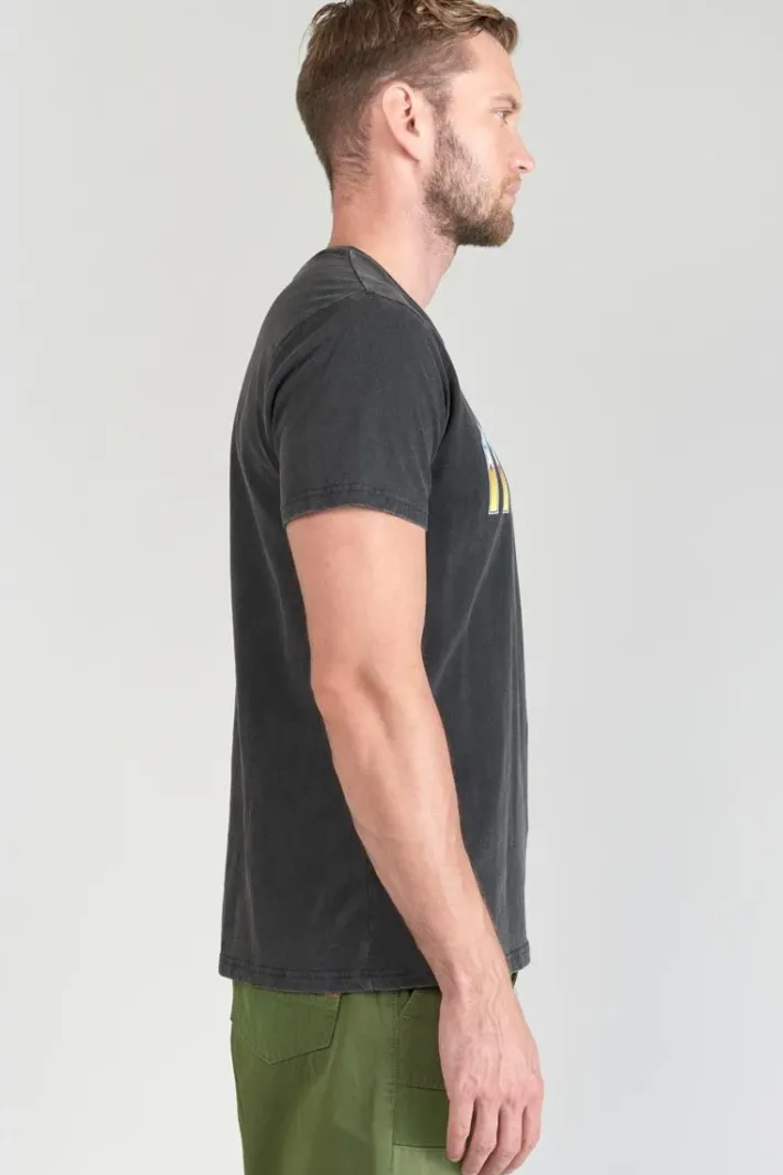 Le Temps des Cerises T-Shirt Gabrent Gris Delave Imprime Outlet