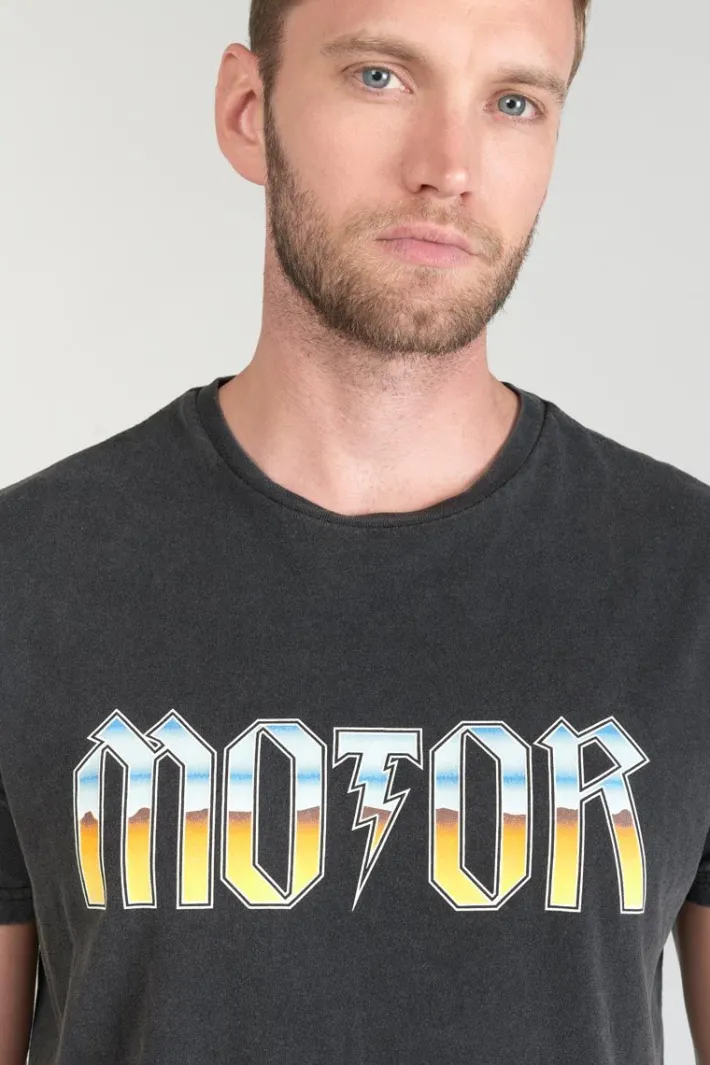 Le Temps des Cerises T-Shirt Gabrent Gris Delave Imprime Outlet