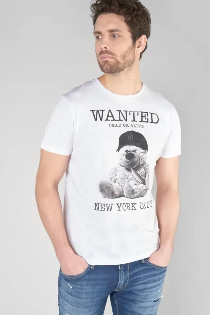 Le Temps des Cerises T-Shirt Gaspa Blanc Imprime White Discount