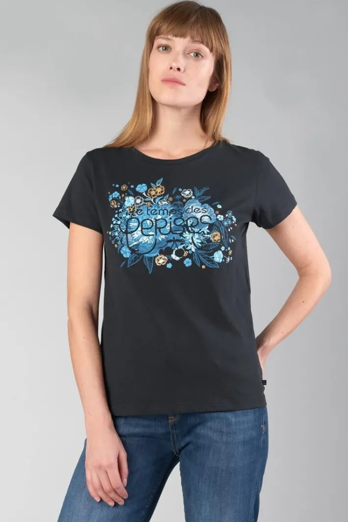 Le Temps des Cerises T-Shirt Gracy Noir Imprime Black Cheap