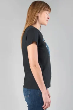 Le Temps des Cerises T-Shirt Gracy Noir Imprime Black Cheap
