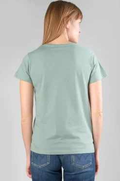 Le Temps des Cerises T-Shirt Gracy Vert Imprime Sauge Best