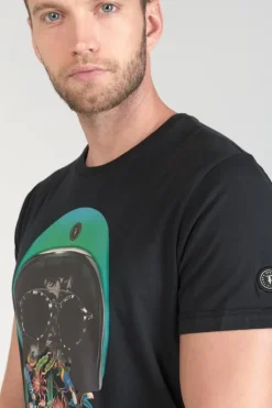 Le Temps des Cerises T-Shirt Gregor Noir Imprime Black Online