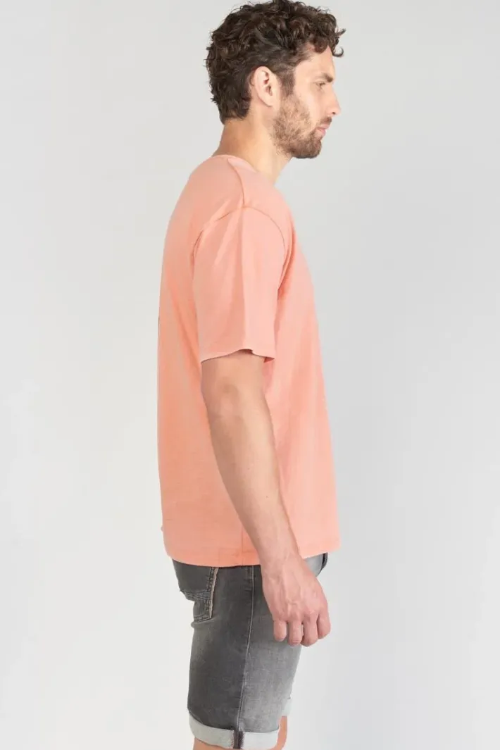 Le Temps des Cerises T-Shirt Holo Corail Imprime Canyon Cheap