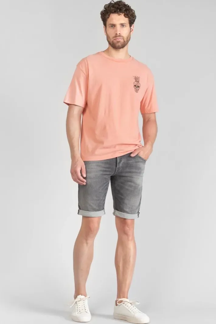 Le Temps des Cerises T-Shirt Holo Corail Imprime Canyon Cheap