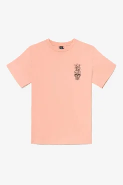 Le Temps des Cerises T-Shirt Holo Corail Imprime Canyon Cheap