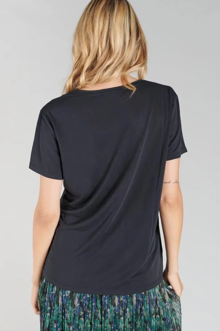 Le Temps des Cerises T-Shirt Lola Noir Black Sale