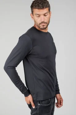 Le Temps des Cerises T-Shirt Manches Longues Laia Noir Black Clearance