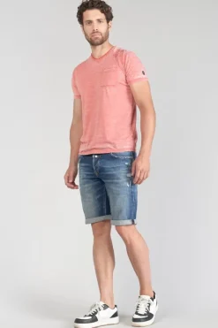 Le Temps des Cerises T-Shirt Mavoc Rouge Chine Delave Brick Discount
