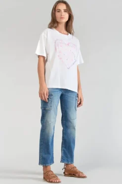 Le Temps des Cerises T-Shirt Moona Blanc Imprime Ice Cream Cheap