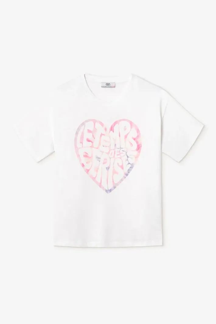 Le Temps des Cerises T-Shirt Moona Blanc Imprime Ice Cream Cheap