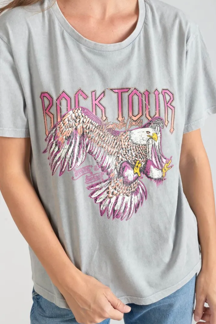 Le Temps des Cerises T-Shirt Nixon Gris Clair Delave Rock Grey Discount