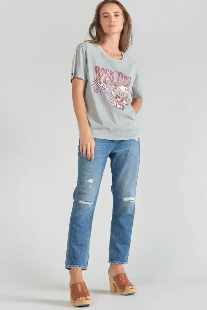 Le Temps des Cerises T-Shirt Nixon Gris Clair Delave Rock Grey Discount
