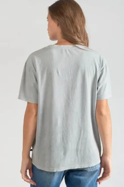 Le Temps des Cerises T-Shirt Nixon Gris Clair Delave Rock Grey Discount