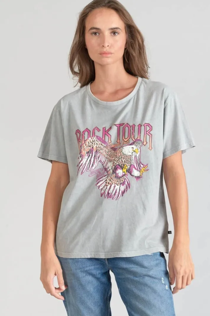 Le Temps des Cerises T-Shirt Nixon Gris Clair Delave Rock Grey Discount