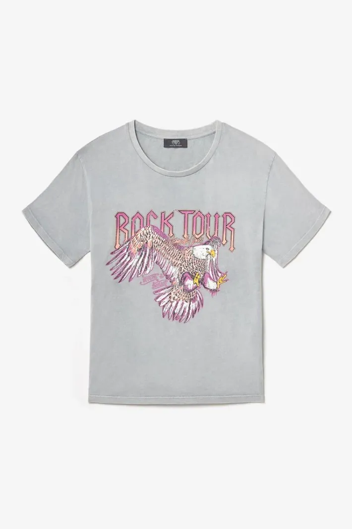 Le Temps des Cerises T-Shirt Nixon Gris Clair Delave Rock Grey Discount