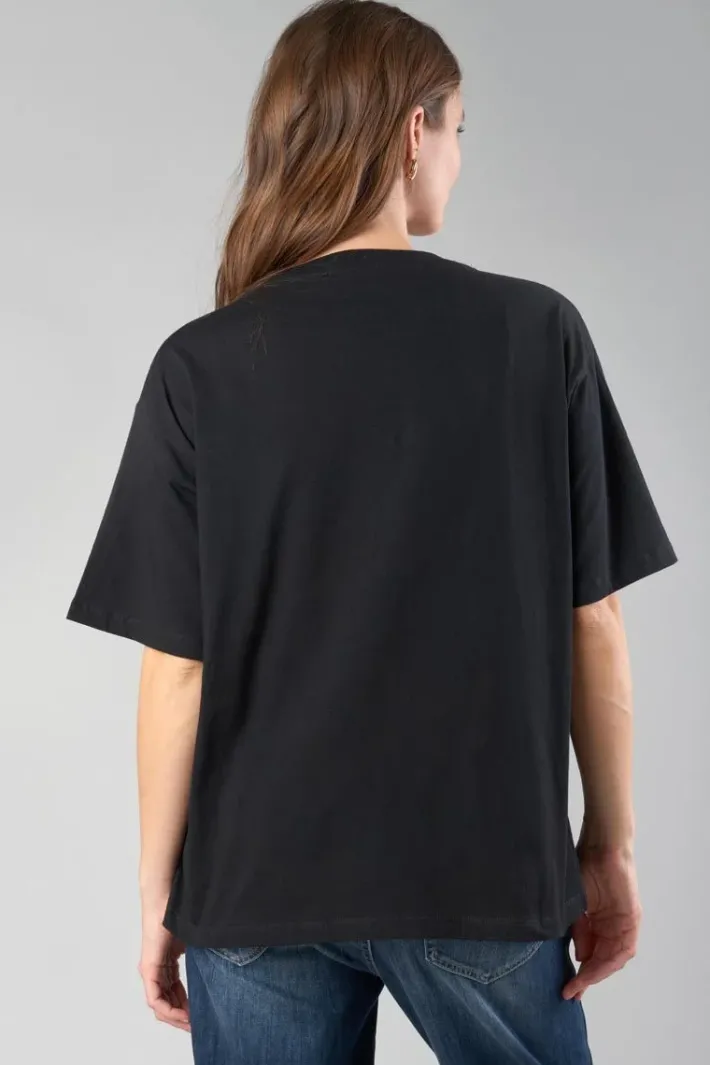 Le Temps des Cerises T-Shirt Oraya Noir A Strass Black Outlet