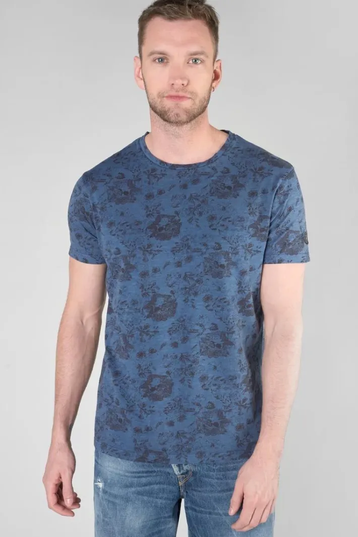Le Temps des Cerises T-Shirt Pagan Bleu A Motif Wing Best Sale