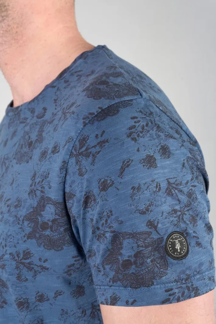 Le Temps des Cerises T-Shirt Pagan Bleu A Motif Wing Best Sale