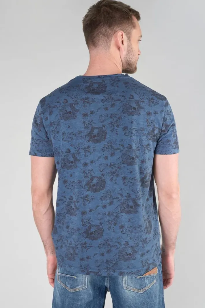 Le Temps des Cerises T-Shirt Pagan Bleu A Motif Wing Best Sale