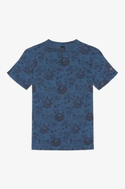 Le Temps des Cerises T-Shirt Pagan Bleu A Motif Wing Best Sale