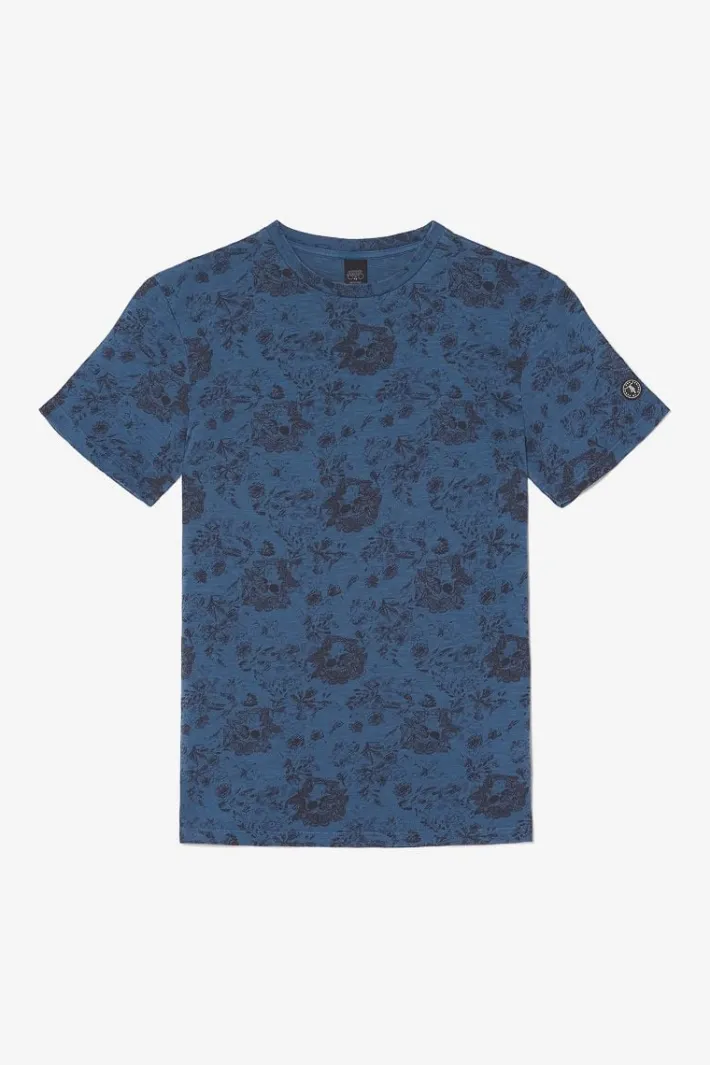 Le Temps des Cerises T-Shirt Pagan Bleu A Motif Wing Best Sale