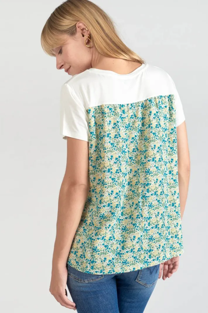 Le Temps des Cerises T-Shirt Romi Bi-Matiere Imprime Vert Ice Cream Best