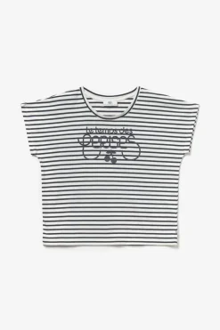 Le Temps des Cerises T-Shirt Sailor Mariniere Blue Clearance