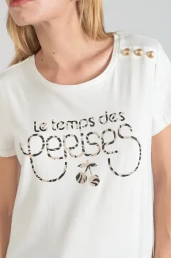 Le Temps des Cerises T-Shirt Savana Blanc Imprime Ice Cream Online