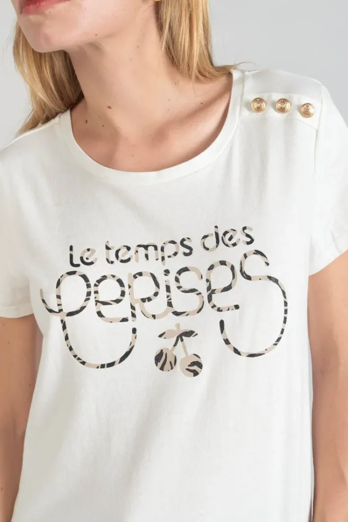 Le Temps des Cerises T-Shirt Savana Blanc Imprime Ice Cream Online