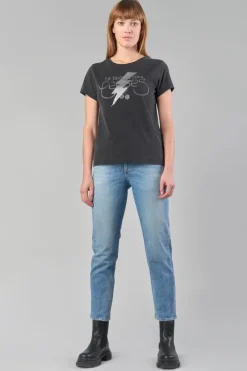 Le Temps des Cerises T-Shirt Tonito Noir Imprime Black Fashion
