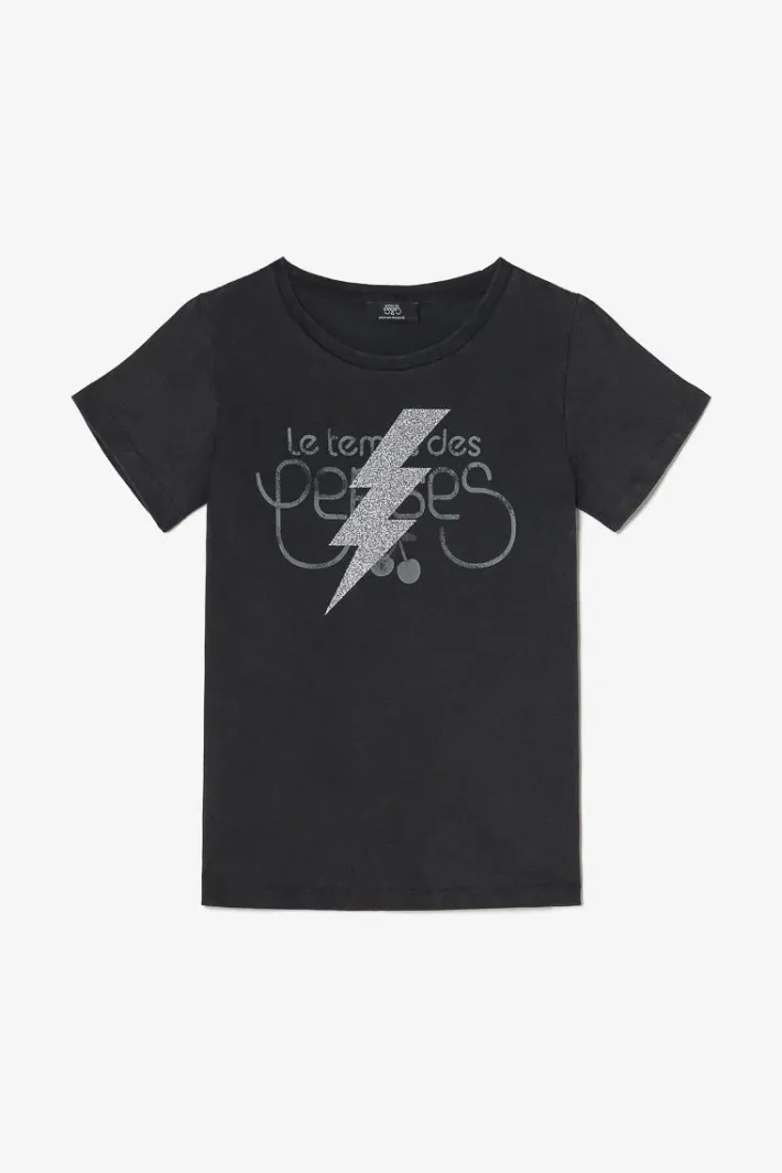 Le Temps des Cerises T-Shirt Tonito Noir Imprime Black Fashion