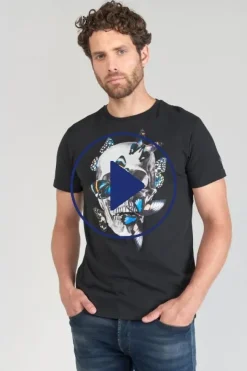 Le Temps des Cerises T-Shirt Usma Noir Imprime Black Best