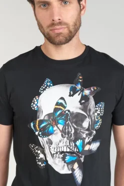 Le Temps des Cerises T-Shirt Usma Noir Imprime Black Best