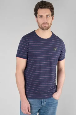 Le Temps des Cerises T-Shirt Velas Bleu Marine A Rayures Peacoat Sale