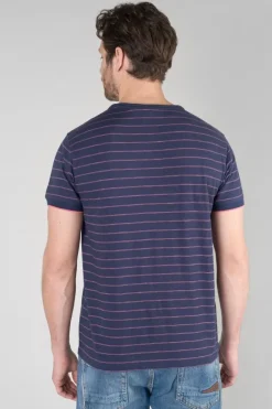 Le Temps des Cerises T-Shirt Velas Bleu Marine A Rayures Peacoat Sale