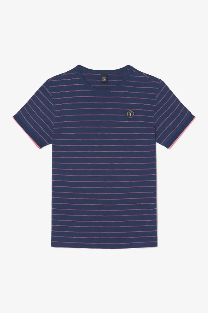 Le Temps des Cerises T-Shirt Velas Bleu Marine A Rayures Peacoat Sale