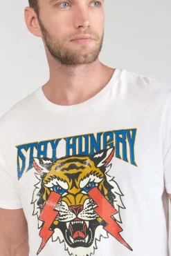 Le Temps des Cerises T-Shirt Yair Blanc Imprime White Sale