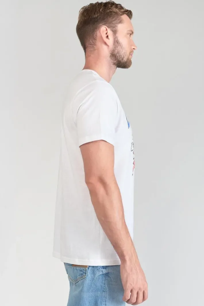 Le Temps des Cerises T-Shirt Yair Blanc Imprime White Sale
